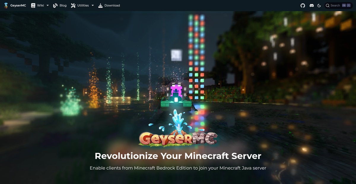 GeyserMC: Geyser Screenshot