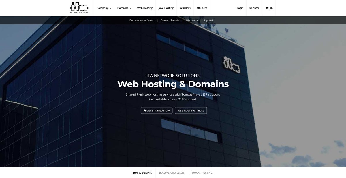 Web Hosting, JSP Hosting, Tomcat Hosting, Java Hosting Screenshot