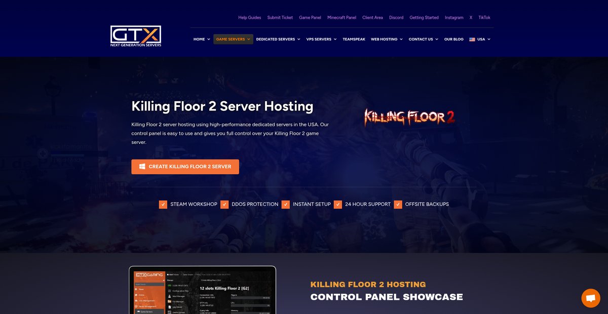 Killing Floor 2 Server Hosting - 4.8Ghz and NVME Game ... Screenshot