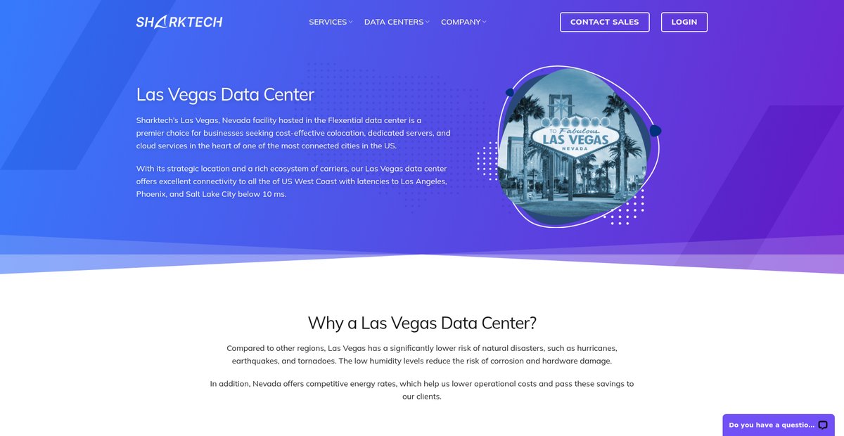 Las Vegas Data Center Screenshot