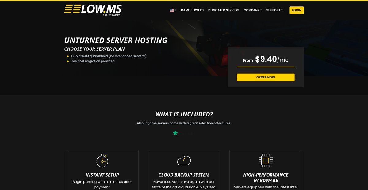LOW.MS Game Servers Screenshot