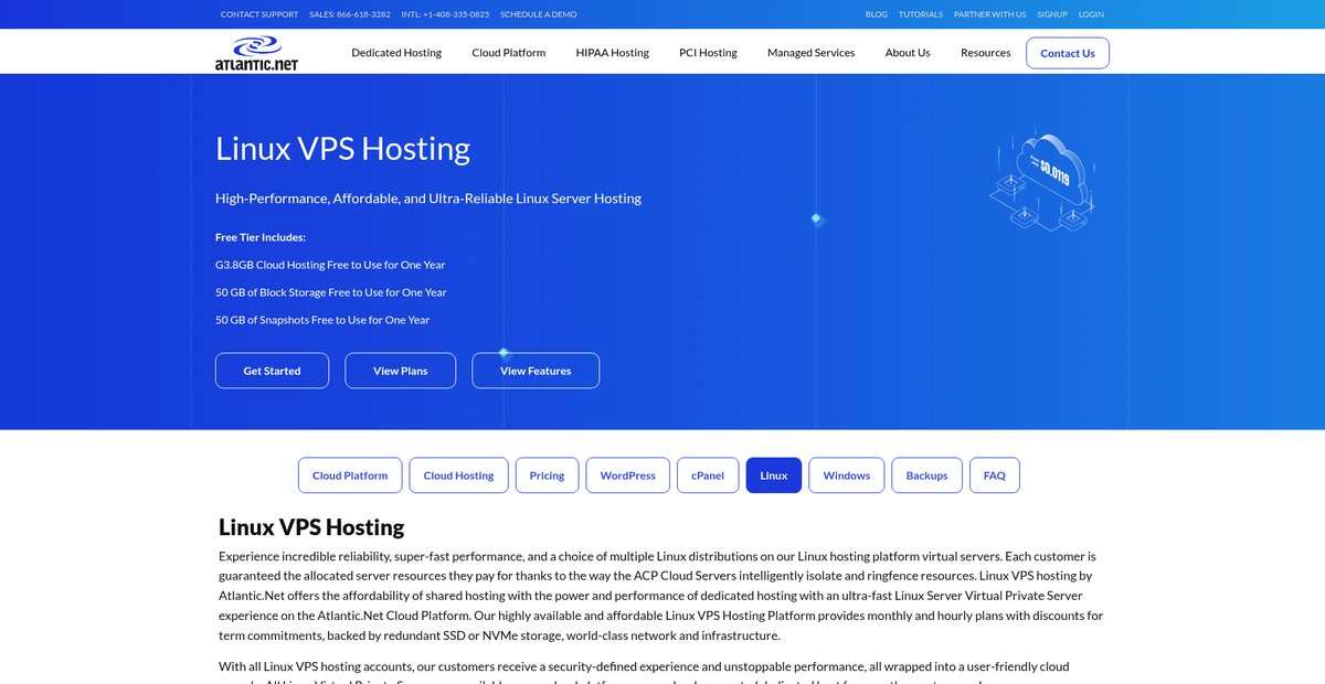 High-Performance & Affordable Linux VPS Hosting Screenshot