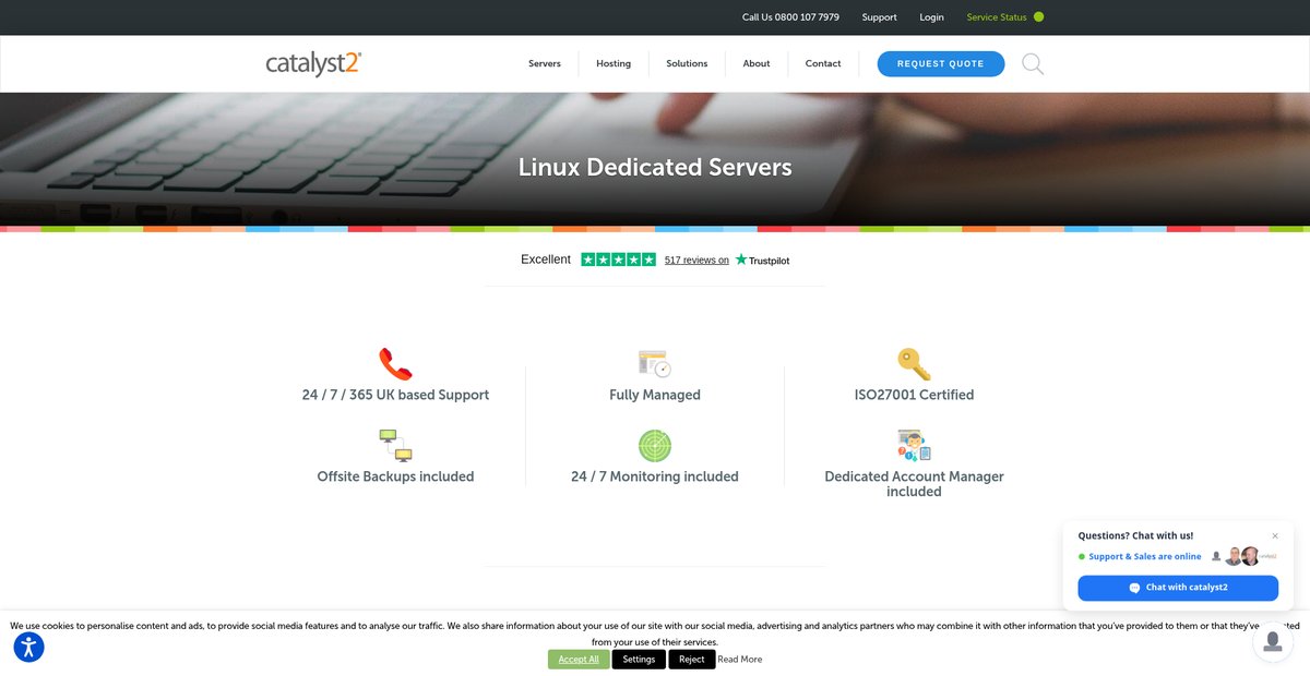 Linux Dedicated Servers Screenshot