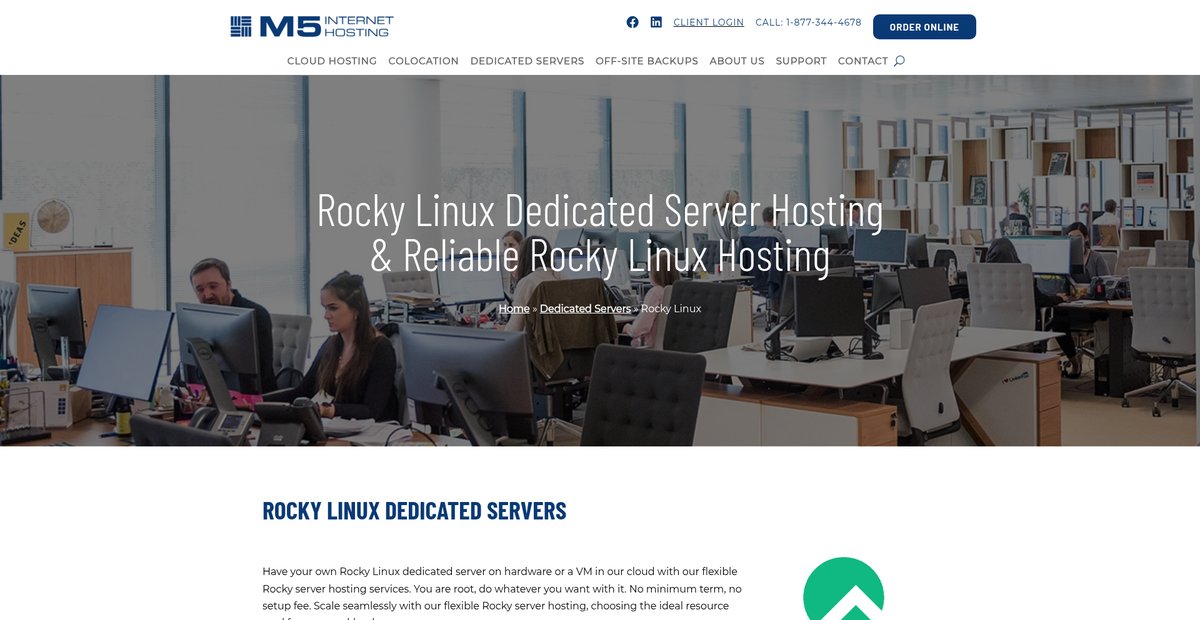 Rocky Linux Dedicated Servers Screenshot