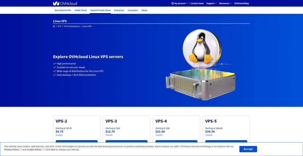 Linux VPS Screenshot