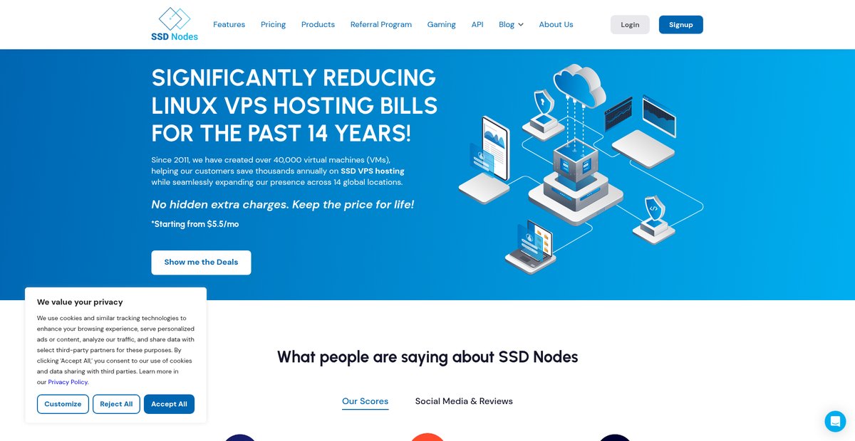 SSD Nodes: Affordable SSD VPS Hosting | Linux VPS from ... Screenshot