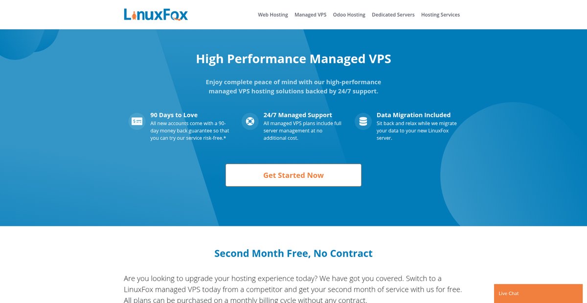 Web Hosting, Managed VPS, Managed Cloud Hosting with 24/7 Support Screenshot