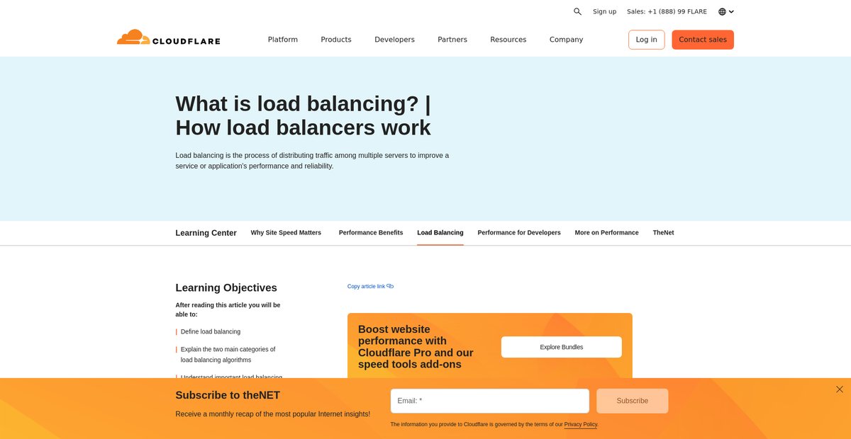 What is load balancing? Screenshot