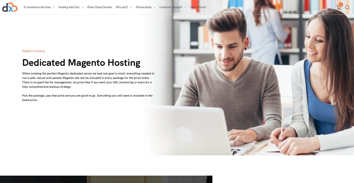 Magento Dedicated Hosting Screenshot