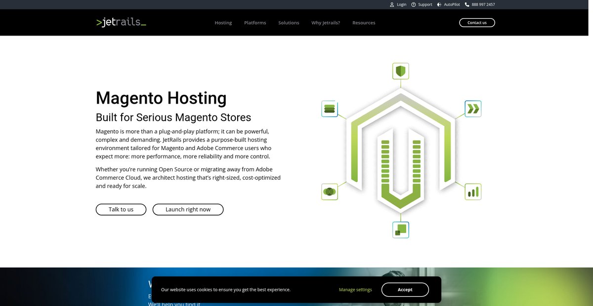 Fully Managed Magento Hosting — JetRails Screenshot
