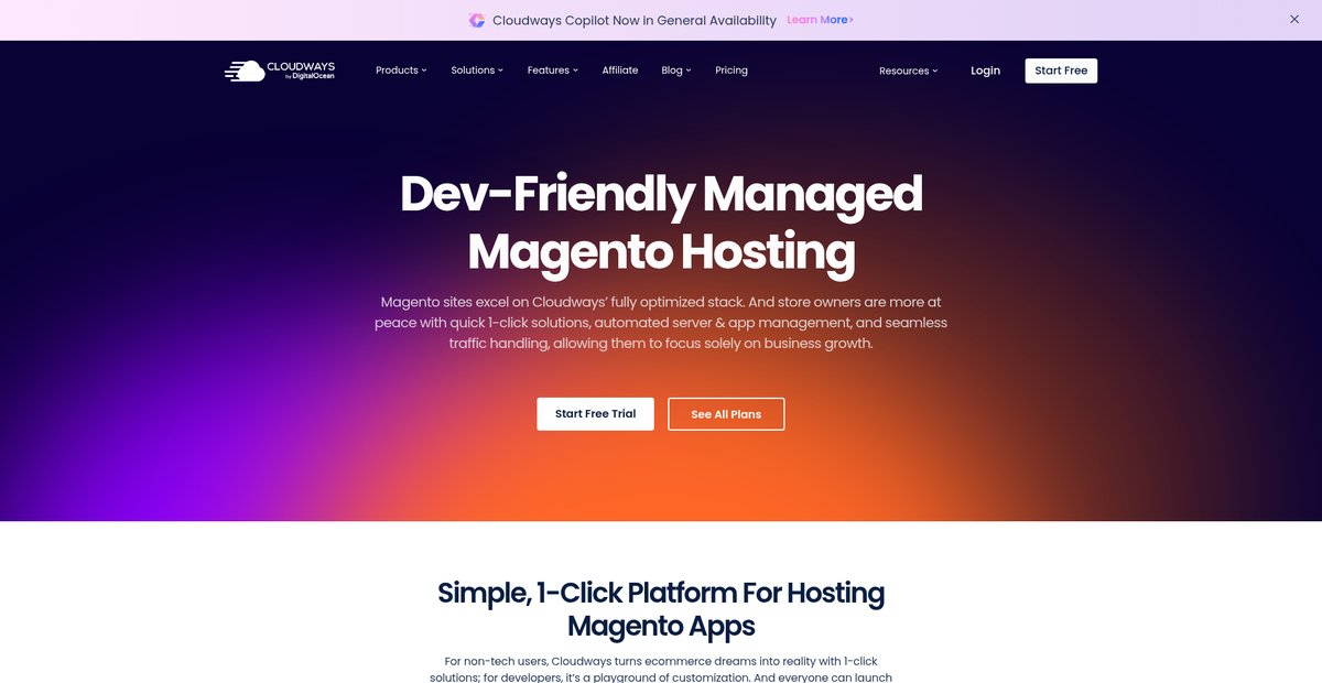 Best Managed Magento Hosting Platform Screenshot