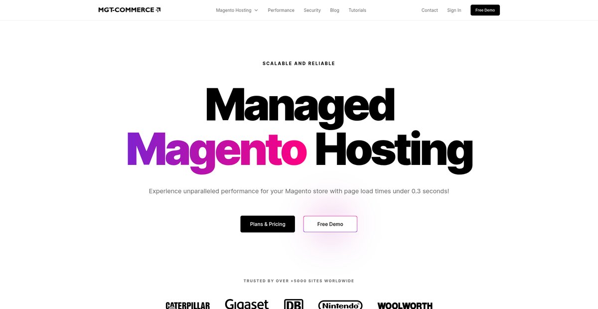 Best Managed Magento Hosting Platform in 2025 Screenshot