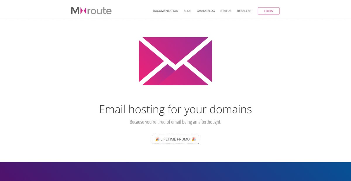MXroute - Email Hosting Screenshot