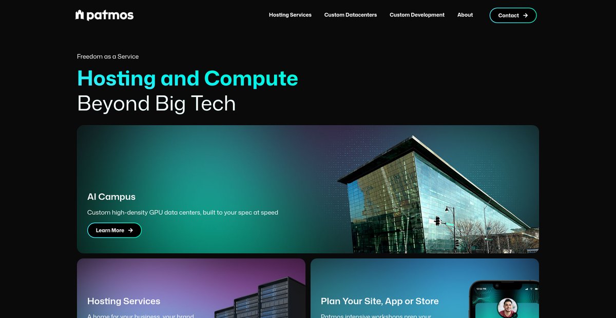 Patmos | Hosting, Compute and IT Services | Beyond Big Tech Screenshot