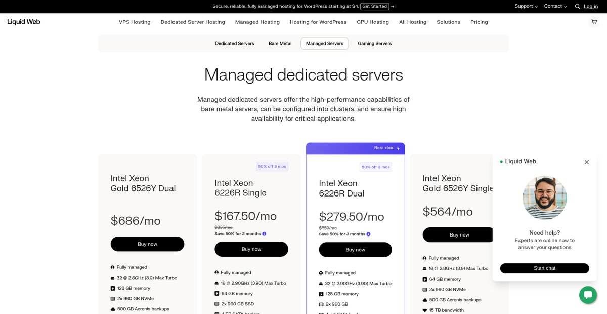 Best Managed Dedicated Server Hosting Screenshot