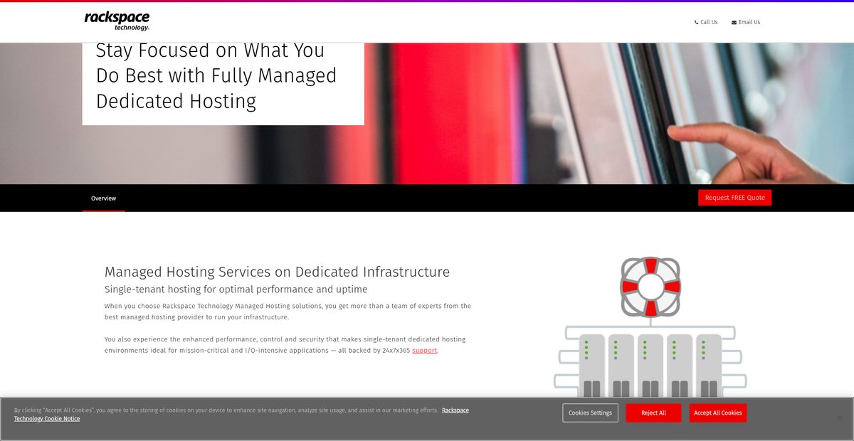 Fully Managed Hosting Services & Solutions Screenshot