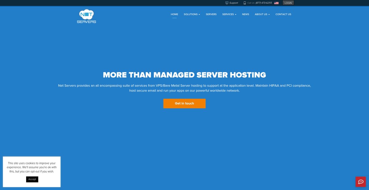 NetServers: Managed Cloud & Dedicated Server Web Hosting Screenshot