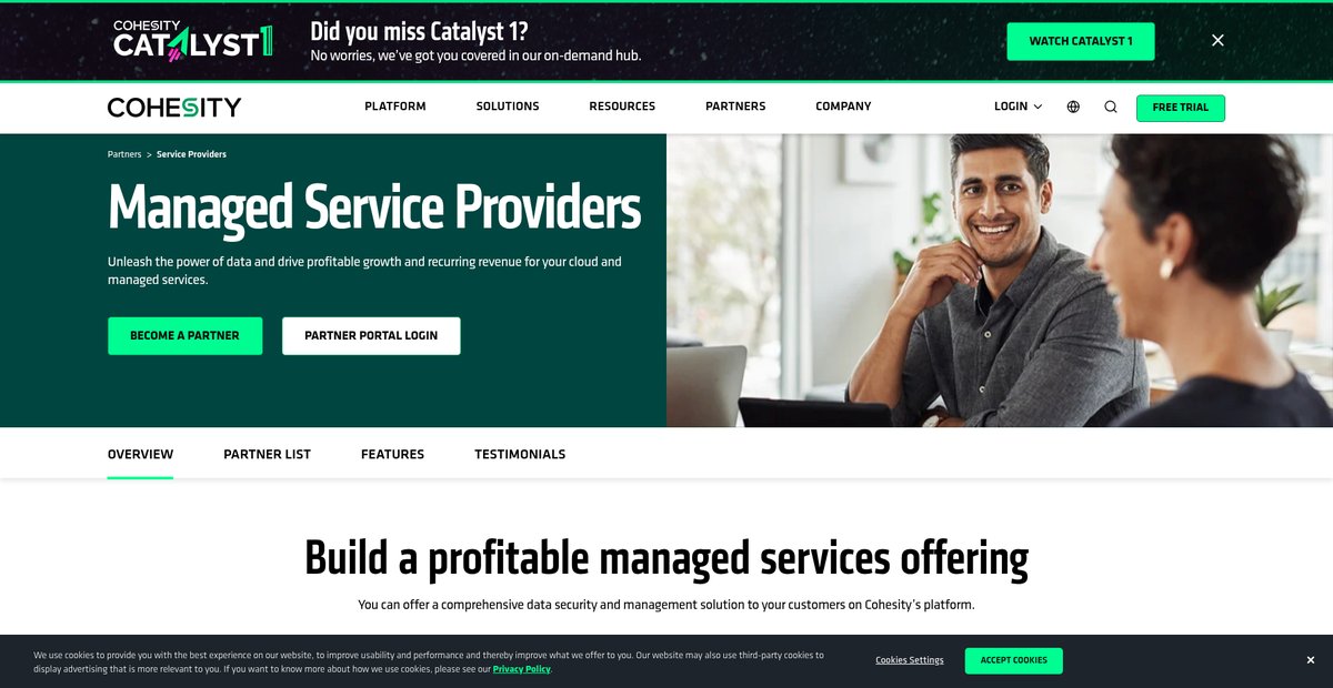 Managed Service Providers - Partners Screenshot