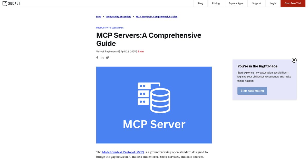 MCP Servers:A Comprehensive Guide Screenshot
