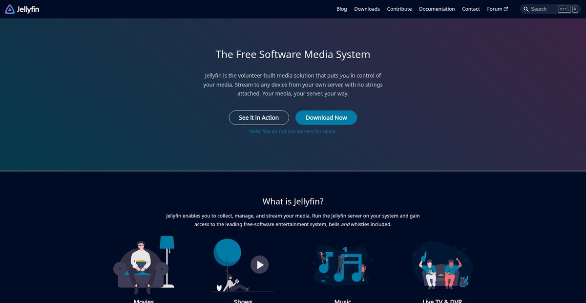 Jellyfin: The Free Software Media System Screenshot