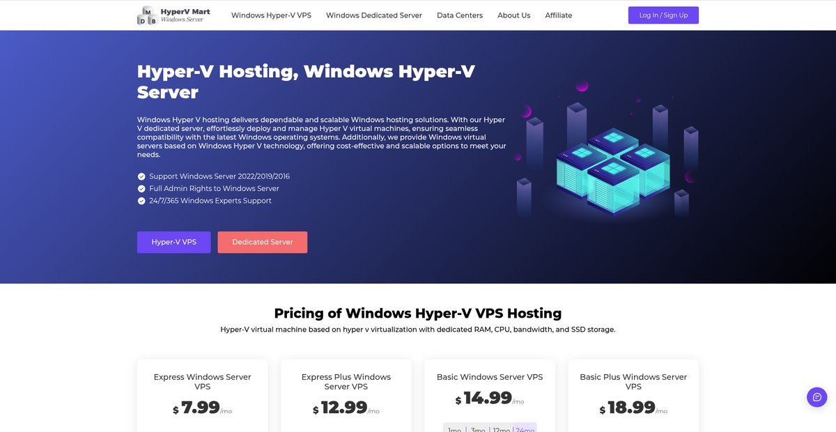 Hyper-V VPS Hosting, Windows Hyper-V Virtual Machine Screenshot