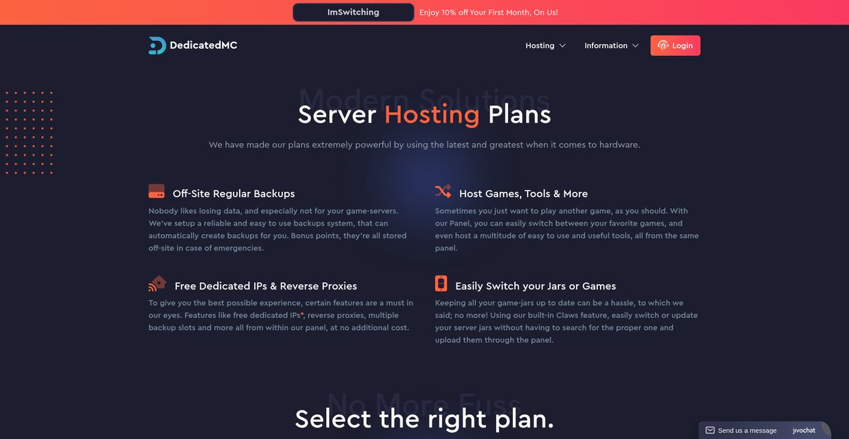 Raw Power Minecraft Server Hosting Screenshot