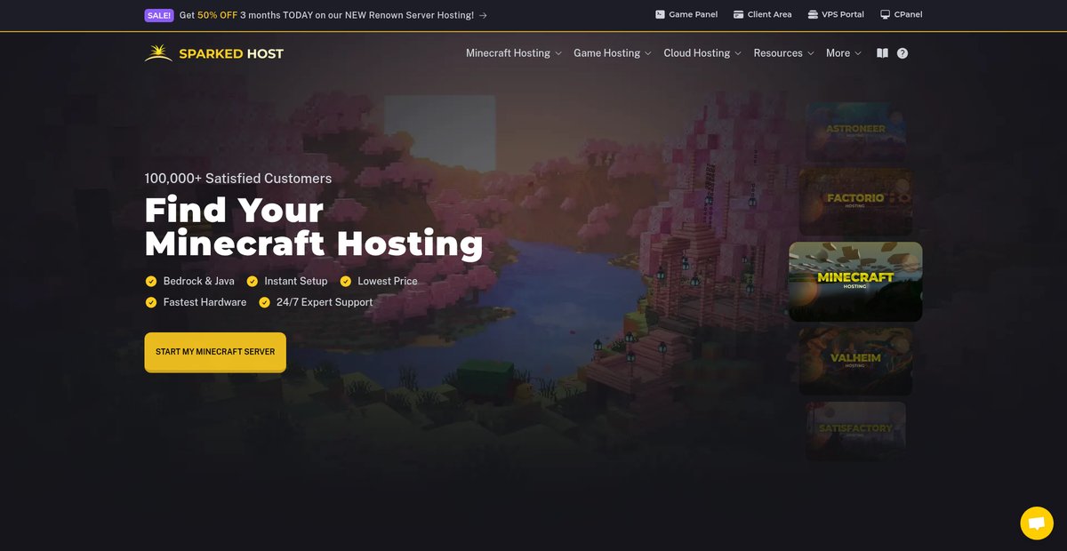 Sparked Host - Minecraft Server Hosting Screenshot