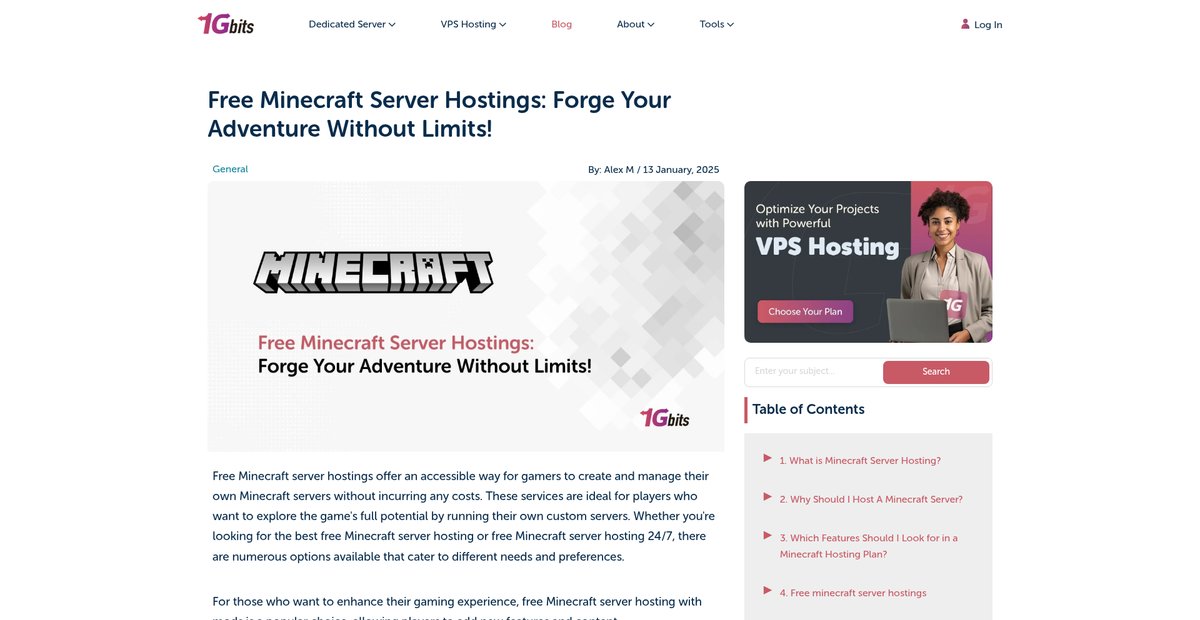 Minecraft Java Server Hosting Free - Best Providers & Reviews | Cheap ...