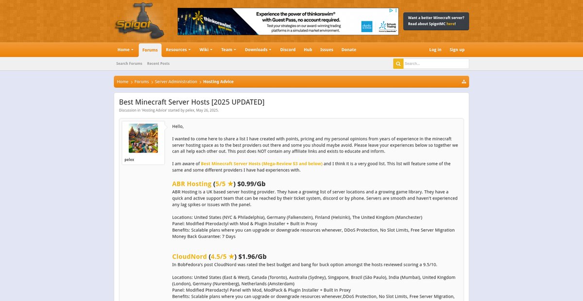 Best Minecraft Server Hosts [2025 UPDATED] Screenshot