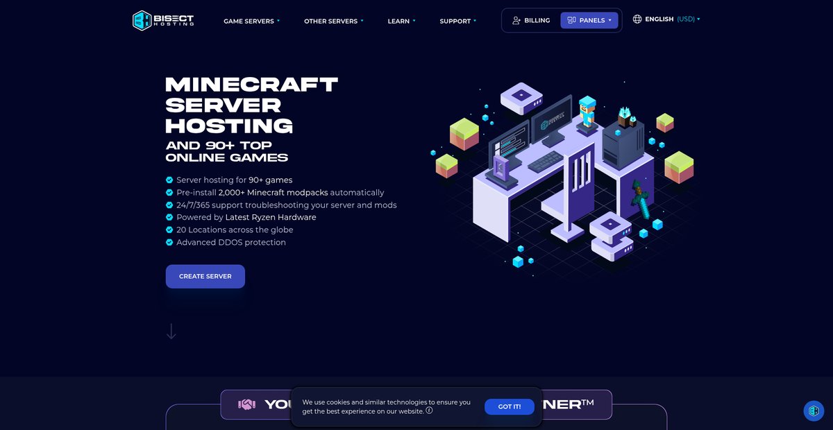 BisectHosting: Minecraft Server Hosting & Game Servers Screenshot