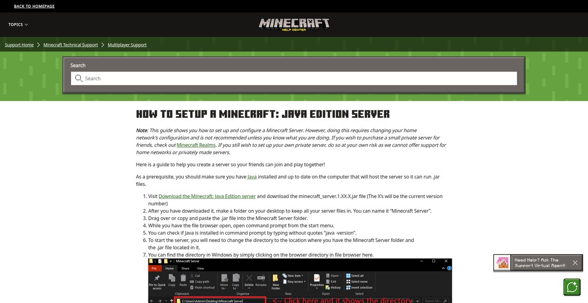How to Setup a Minecraft: Java Edition Server Screenshot