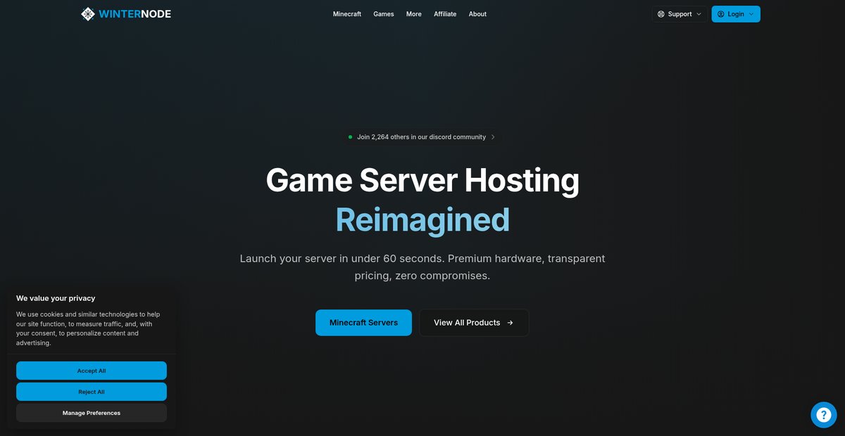 Amazing Game Server Hosting Screenshot