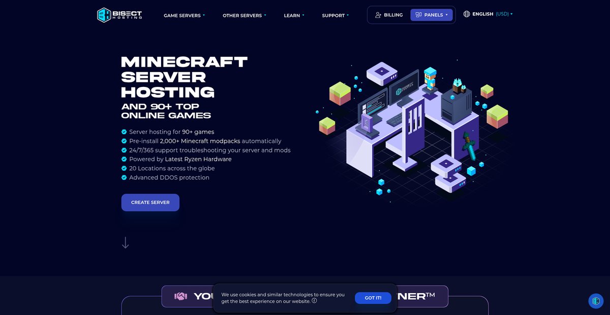 BisectHosting: Minecraft Server Hosting & Game Servers Screenshot