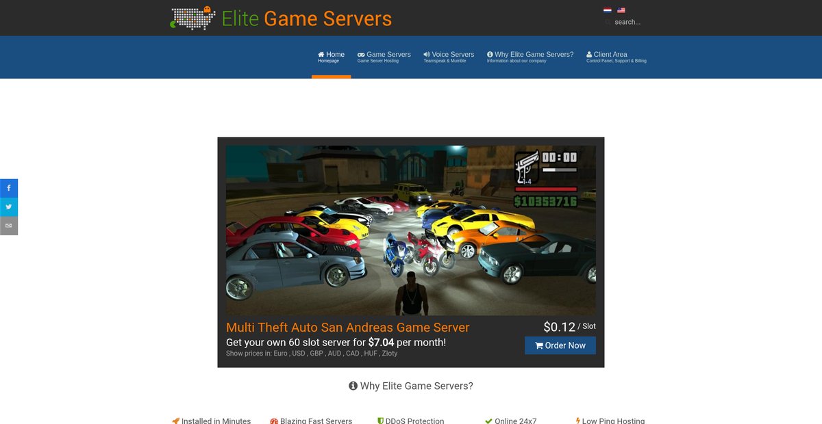 Multi Theft Auto San Andreas Game Server Hosting Screenshot