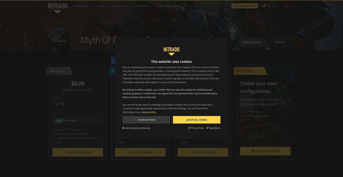 Myth Of Empires Server Hosting Screenshot