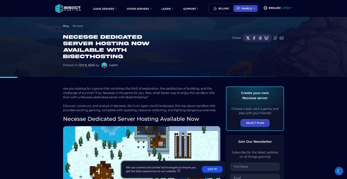 Necesse Dedicated Server Hosting Now Available with BisectHosting Screenshot