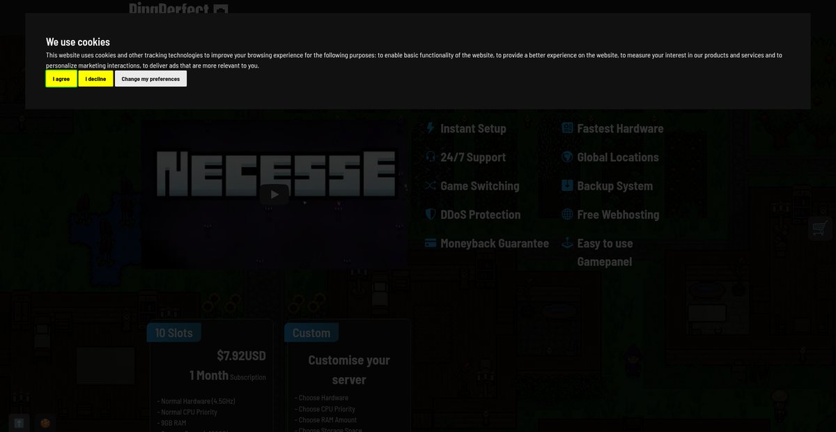 NECESSE Game Server Hosting Screenshot