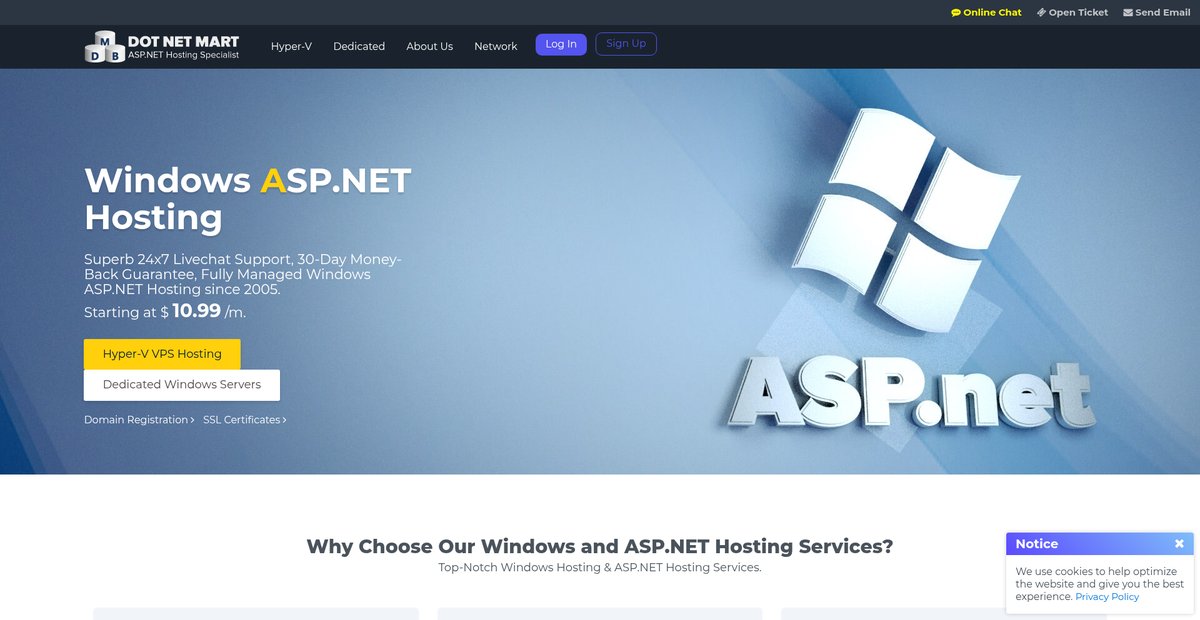 Windows Hosting, ASP.NET Hosting, DotNet Web Hosting, IIS Hosting Screenshot