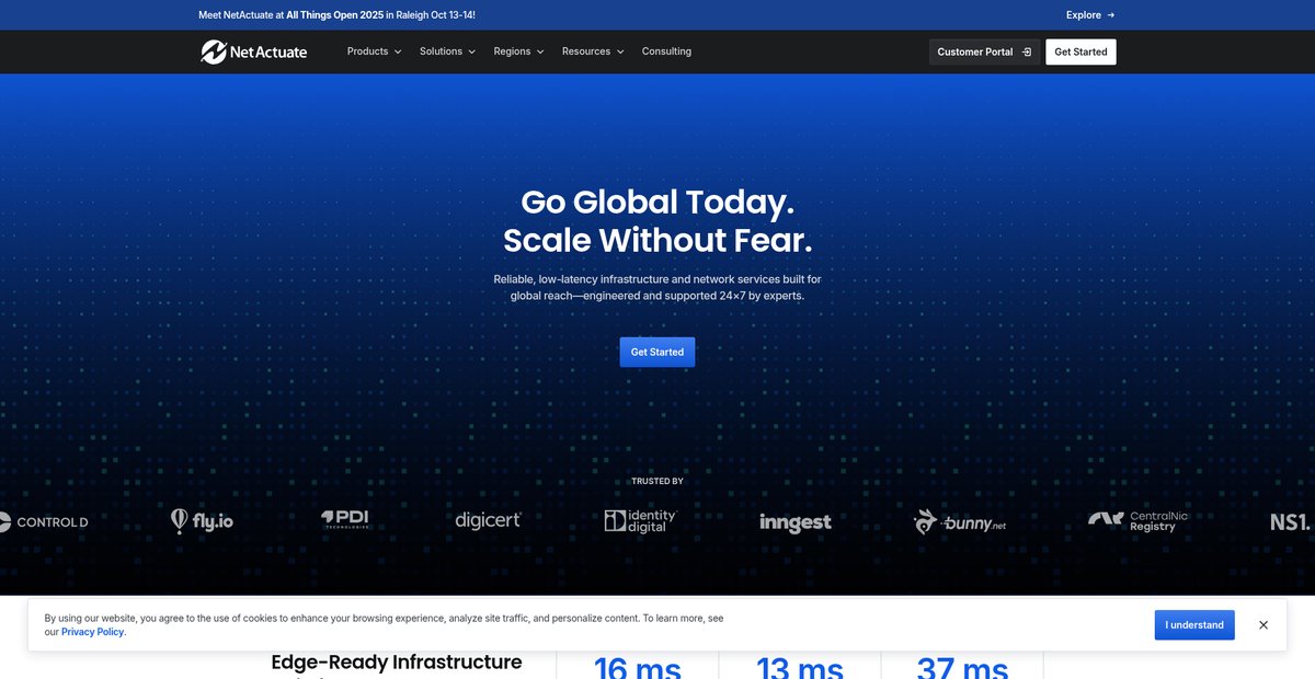 Home - NetActuate Screenshot