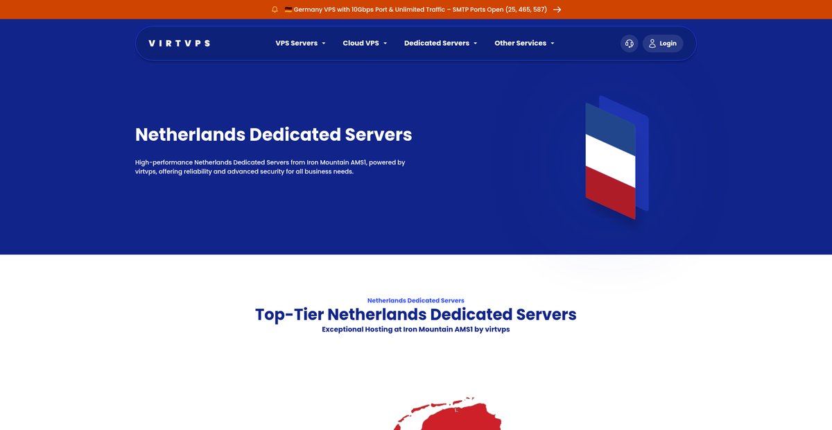 Ultimate Netherlands Dedicated Servers | Iron Mountain AMS1 Screenshot