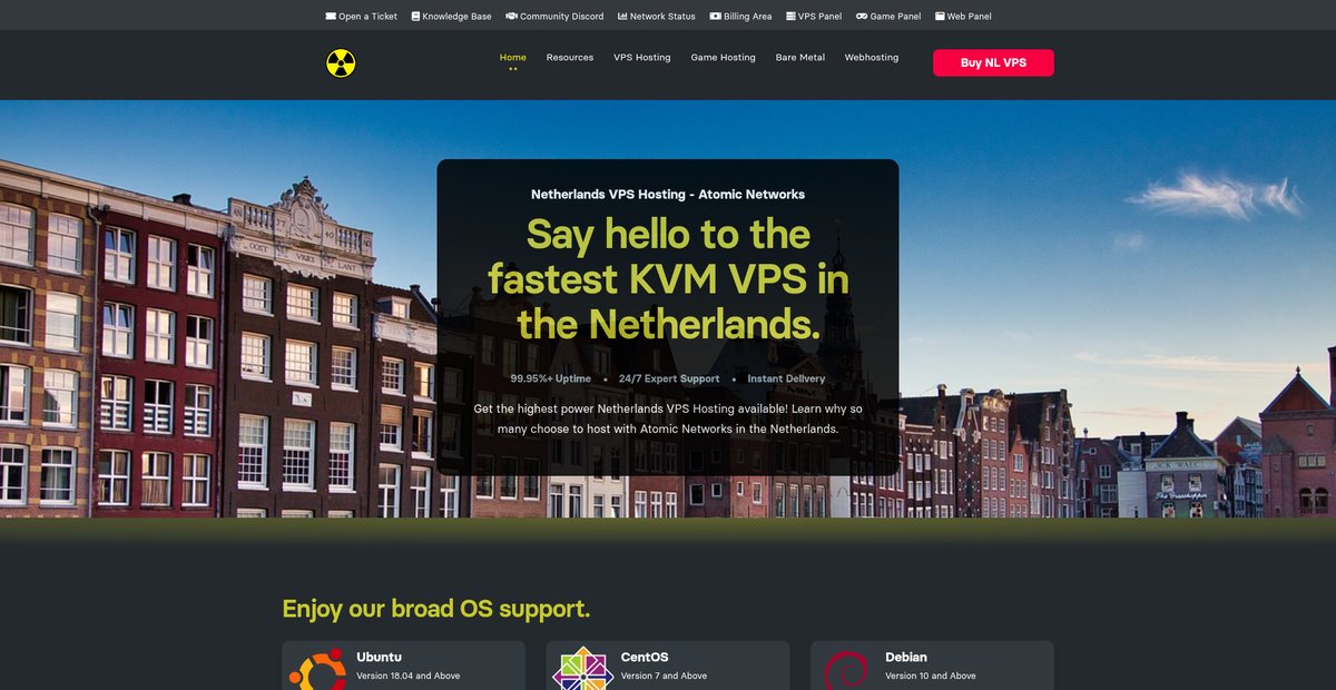 Netherlands VPS Hosting Screenshot