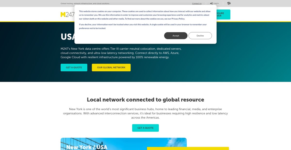 New York Dedicated Server - Buy Server in USA New York Screenshot