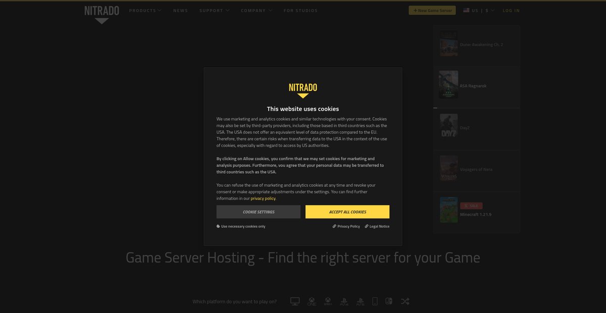 Nitrado Gameserver Screenshot