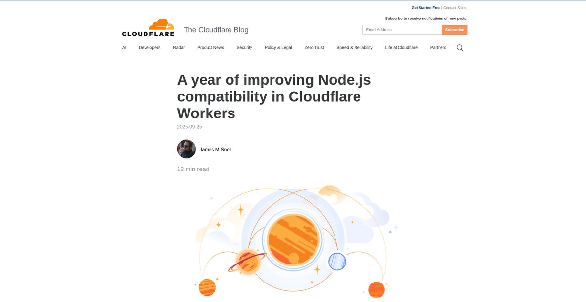 A year of improving Node.js compatibility in Cloudflare Workers Screenshot
