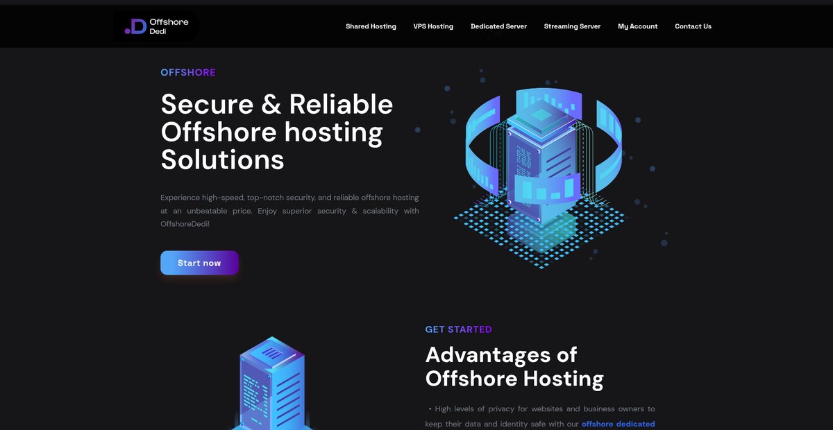 OffshoreDedi | Offshore Hosting | DMCA Ignored Hosting Screenshot
