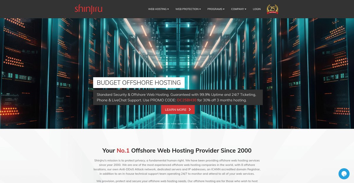 Offshore Dedicated Server Offshore Web Hosting Bitcoin ... Screenshot