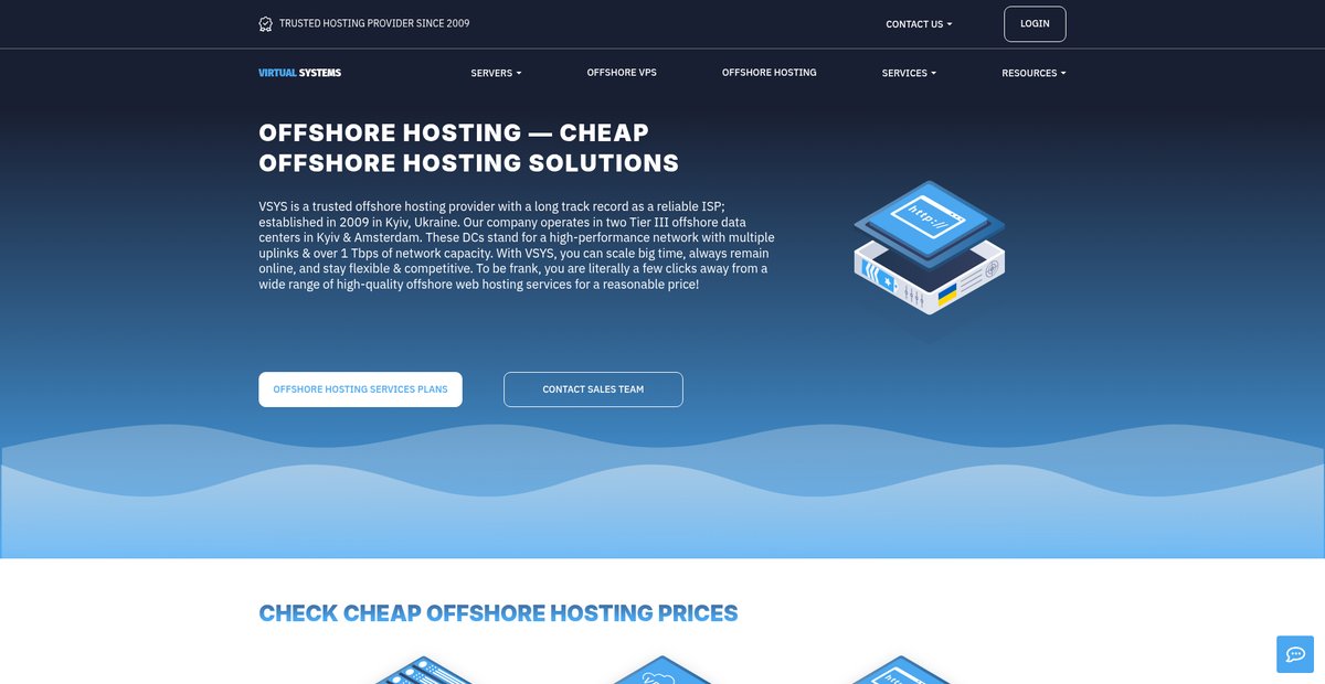 cheap offshore hosting solutions Screenshot