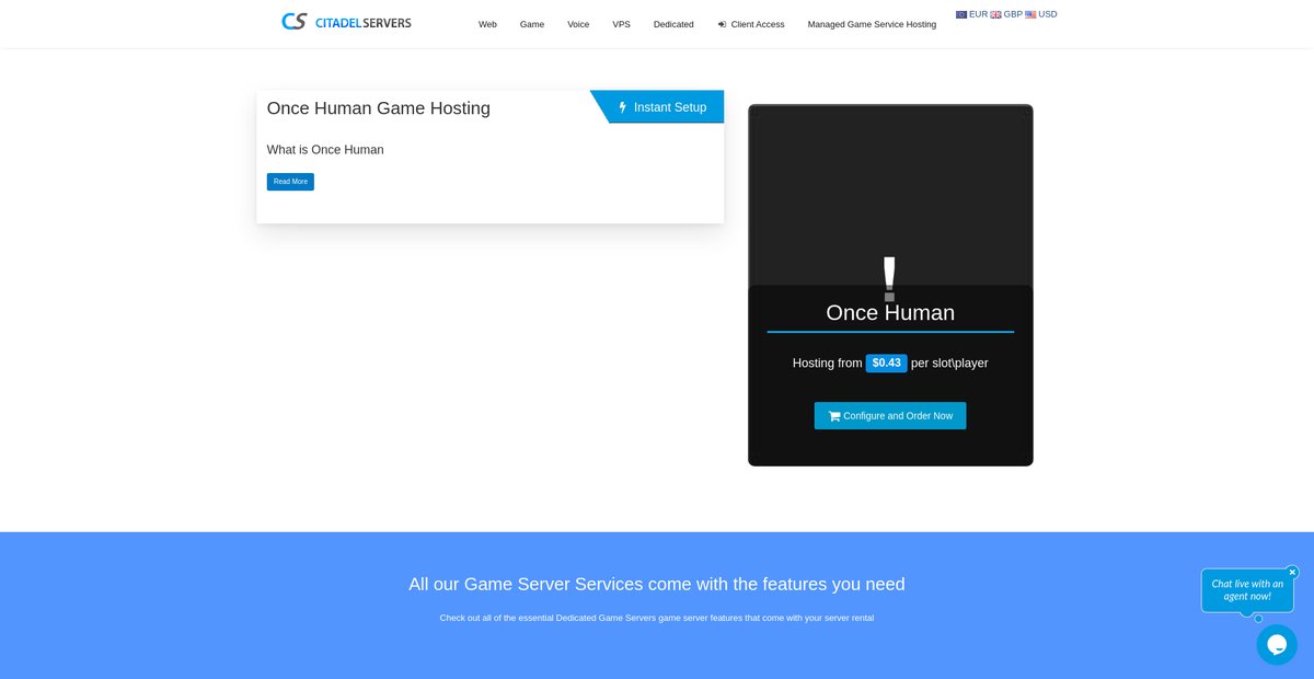 Once Human Game Server Hosting Screenshot