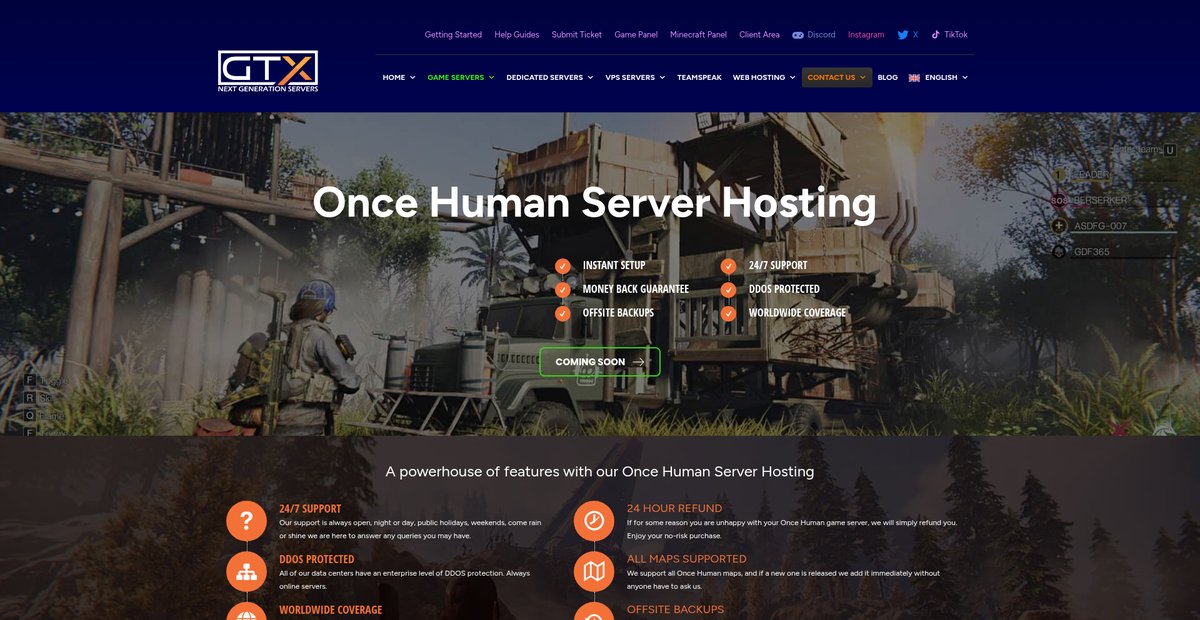 Once Human Server Hosting Screenshot