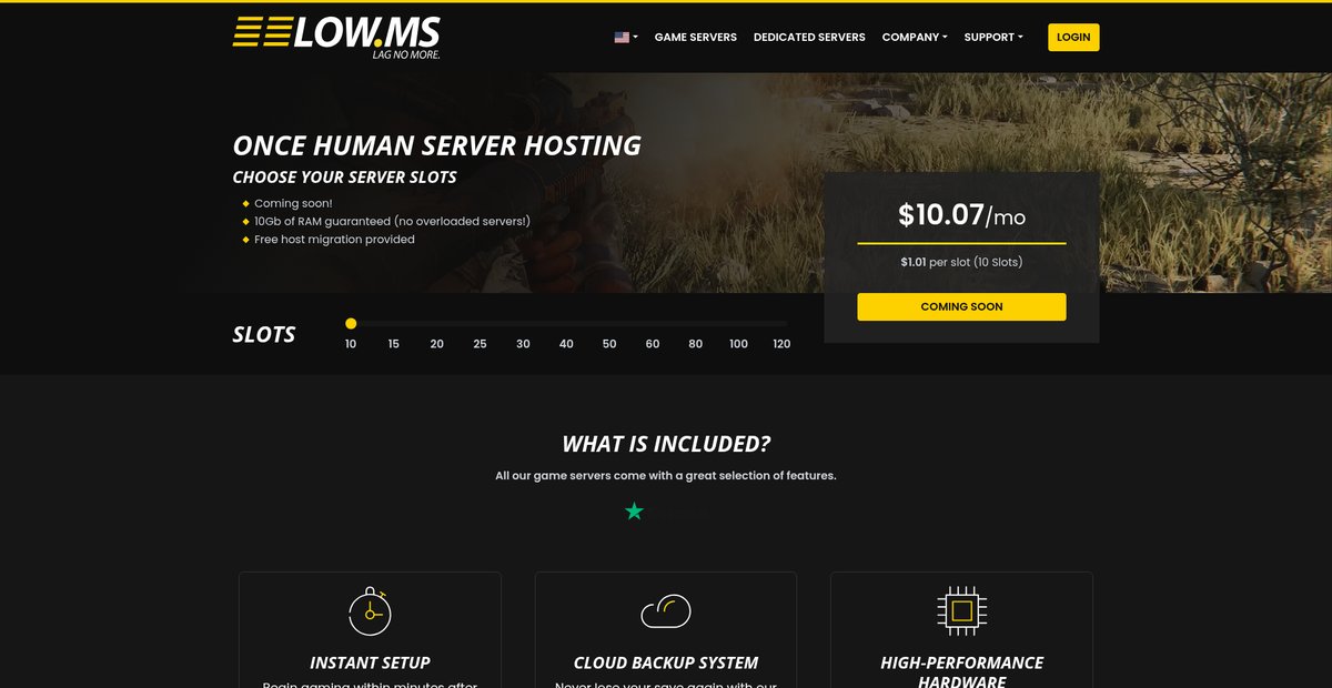 LOW.MS Game Servers Screenshot